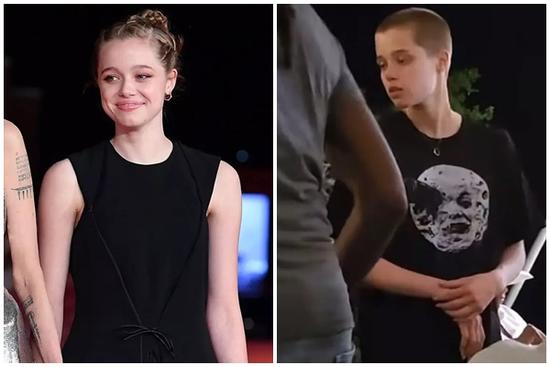 Xôn xao hình ảnh Shiloh nhà Angelina Jolie với kiểu đầu cạo trọc