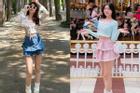Hai con gái MC Quyền Linh thích diện váy ngắn tôn chân thon dài