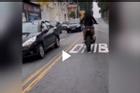 Clip: Cô gái bốc đầu xe trên phố và cái kết cho người thích thể hiện