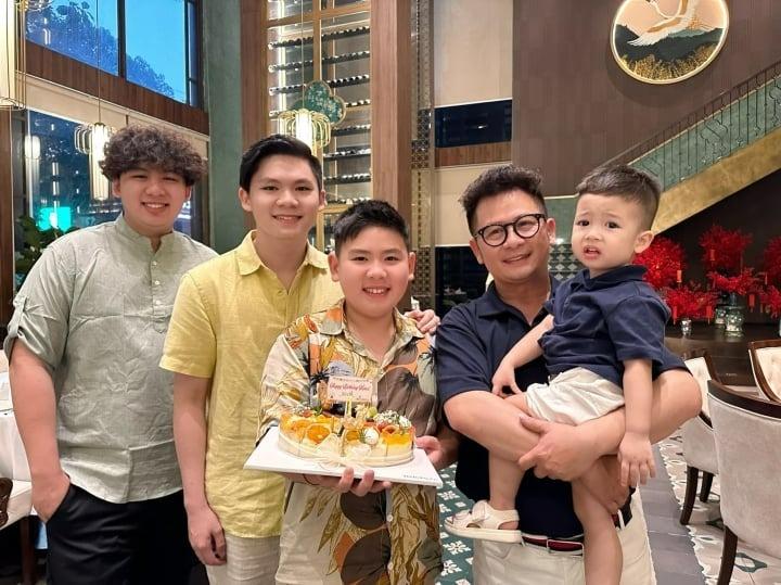 Bằng Kiều cùng vợ cũ tổ chức tiệc sinh nhật cho con trai-1