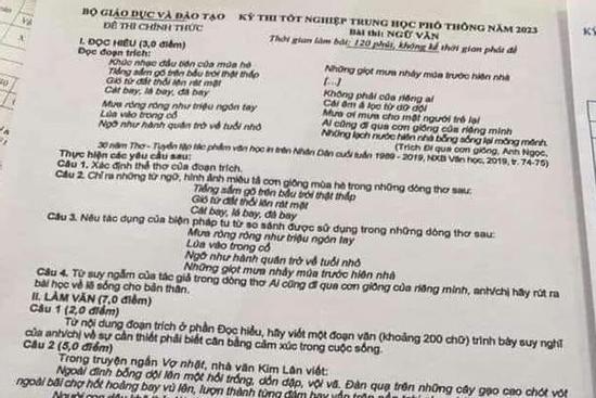 Công an Cao Bằng thông tin về vụ đề thi Ngữ văn THPT bị phát tán trên mạng