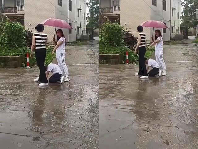 Bé 9 tuổi quỳ trước xe cưới của bố để xin giấy khai sinh, nhiều người phẫn nộ-1