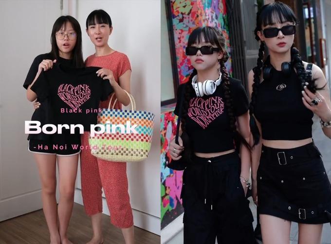 Con gái 14 tuổi và mẹ U40 ăn mặc sành điệu, trông như hai chị em-1