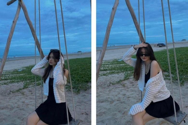 Em gái Tây của Đặng Văn Lâm 16 tuổi đẹp như búp bê, cao gần 1m8, đi biển mặc hững hờ-3