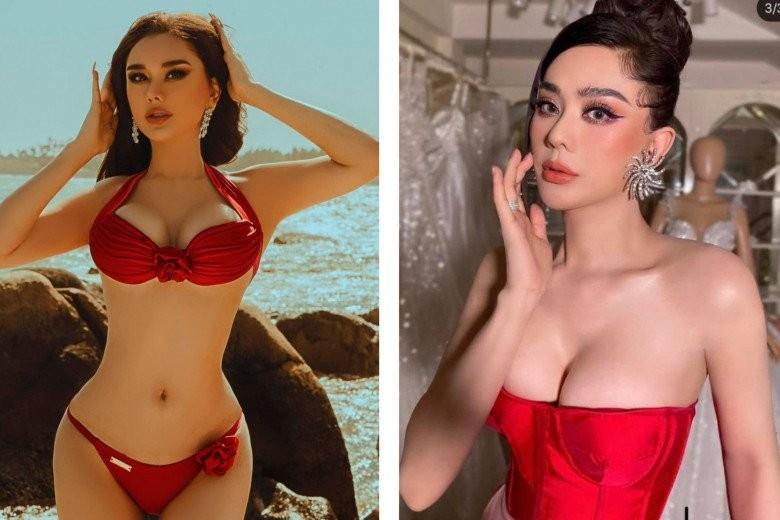 Lên sóng livestream cùng chồng cũ, Lâm Khánh Chi mặc váy trễ nải, lấp ló thềm ngực đầy-5