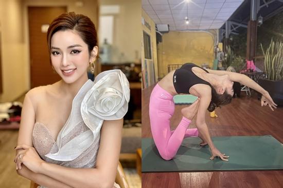 Vợ Ưng Hoàng Phúc sau 3 lần sinh nở: Eo phẳng lỳ nhờ mật ong và 'nghiện' yoga