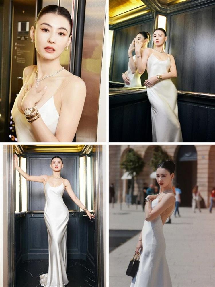 Quốc sắc thiên hương Trương Bá Chi bị vây quanh giữa phố, không ảnh chụp lén nào dìm nổi, da nét căng như vẽ-5