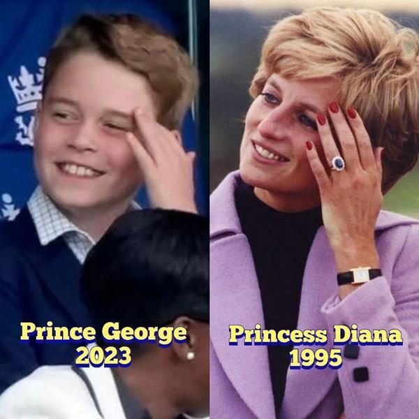 Vô tình chụp được ảnh Hoàng tử George trông giống Công nương Diana đến ngỡ ngàng-1