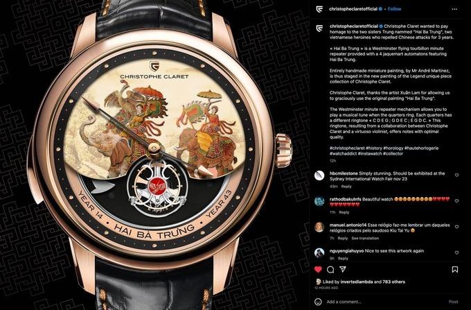 Bị nghi đạo tranh, hãng đồng hồ Thụy Sĩ xác nhận tác giả là họa sĩ Việt-1