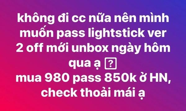 Chấp nhận chịu lỗ, fan Việt nhượng lại suất mua vé, bán gậy cổ vũ BlackPink-2