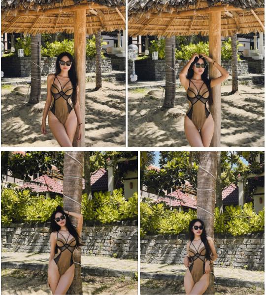 Bạn gái Đoàn Văn Hậu đốt mắt fan với loạt ảnh bikini khoe body đồng hồ cát-2