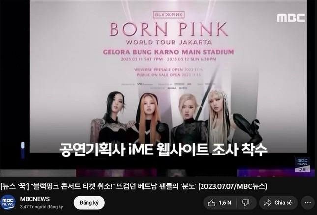 Đài quốc gia Hàn Quốc đưa tin Việt Nam điều tra BTC show BlackPink ủng hộ đường lưỡi bò-1
