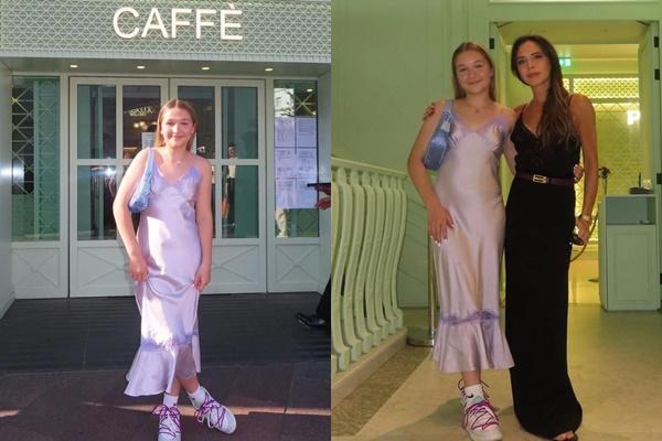 Mẹ cấm trang điểm nhưng Harper Beckham 12 tuổi đã xăm mình ở vị trí không ai ngờ-9