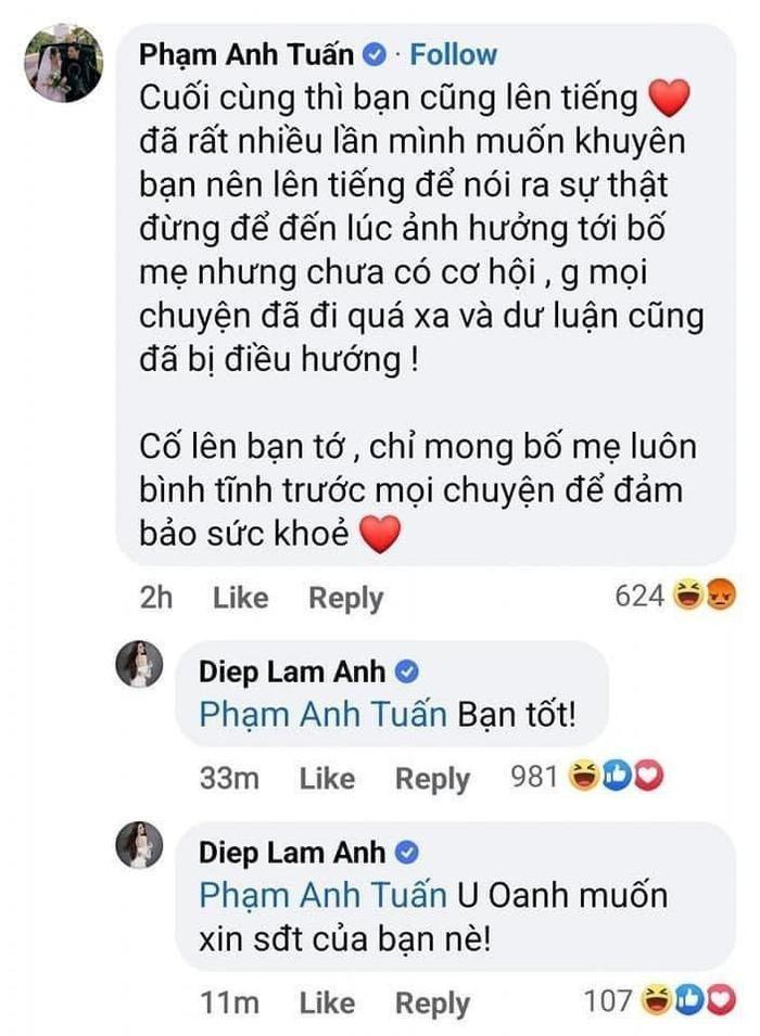 Diễn viên Anh Tuấn: Diệp Lâm Anh nhắn tin cho tôi với nhiều lời mang tính đe dọa-1