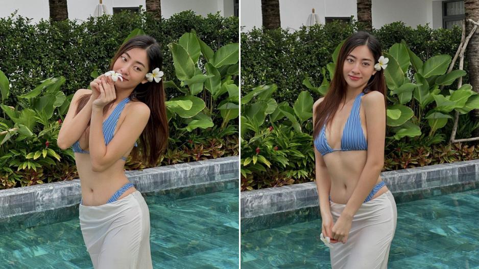 Lương Thùy Linh, Doãn Hải My khoe dáng với bikini-2