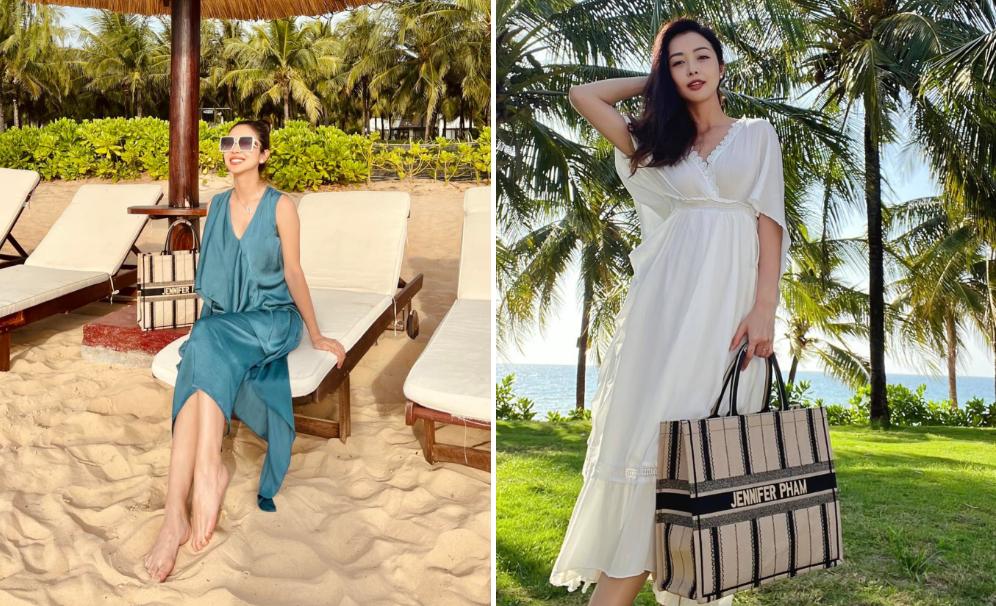 Loạt maxi đi biển gợi cảm chừng mực của Jennifer Phạm-9