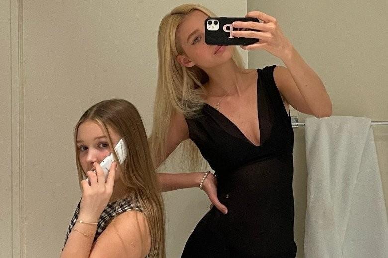 Mẹ cấm trang điểm nhưng Harper Beckham 12 tuổi đã xăm mình ở vị trí không ai ngờ-1