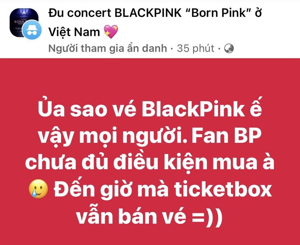 Nhiều hạng vé xem BlackPink vẫn còn, vé chợ đen bán lỗ không ai mua-2