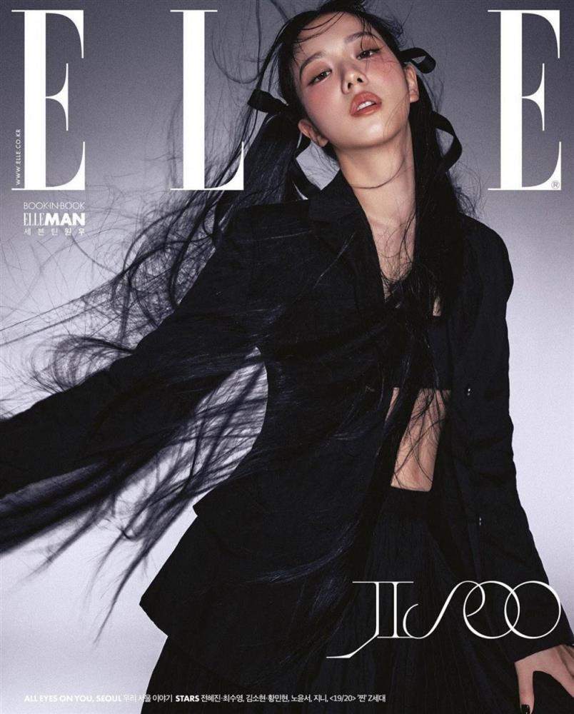 Jisoo Blackpink khoe nhan sắc quyến rũ trên bìa tạp chí Elle-3