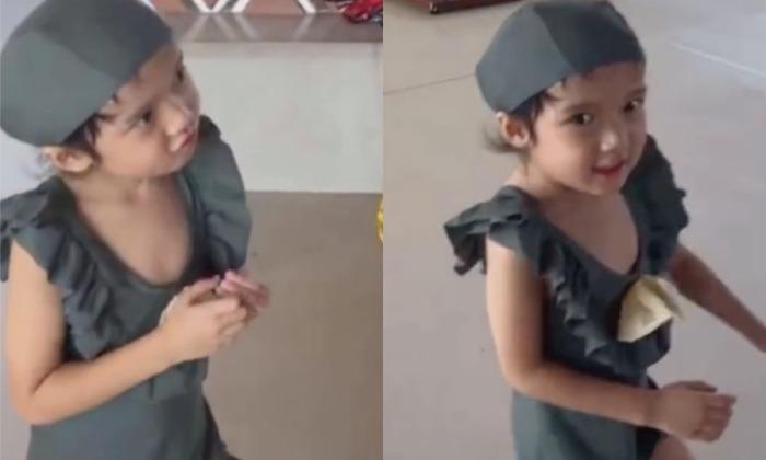 Con gái Trường Giang gây sốt khi lộ rõ gương mặt và biểu cảm đáng yêu-2