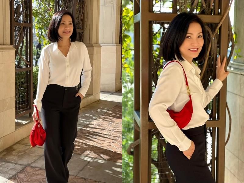 Hồng Đào bất ngờ cắt phăng mái tóc đen nhánh, nhan sắc tuổi 60 được khen trẻ hơn thời còn làm vợ Quang Minh-5