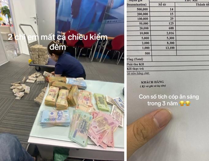 Thanh niên vác bao tải tiền lẻ 3 năm tiết kiệm ăn sáng tới ngân hàng, con số gây bất ngờ-2