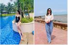 Thời trang đi biển của vợ cũ Shark Bình khác hoàn toàn với Phương Oanh