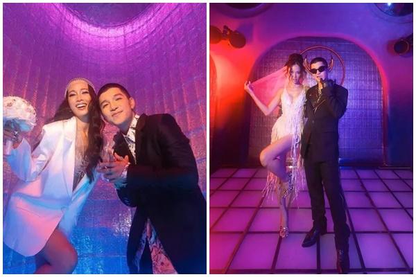 Hé lộ lễ ăn hỏi ngập sắc đỏ mẫu đơn của Vũ Ngọc Anh và Cường Seven-10