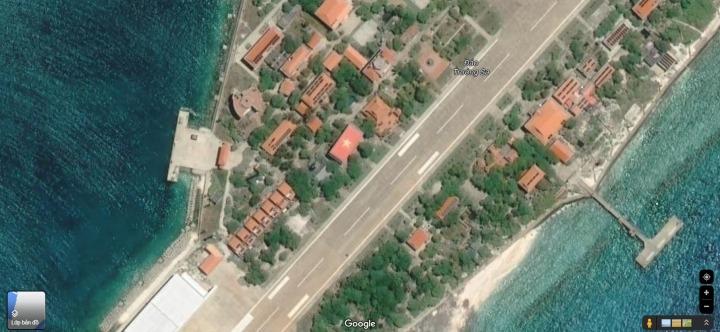 Google đã thay ảnh vệ tinh hiển thị rõ quốc kỳ Việt Nam tại đảo Trường Sa Lớn-1