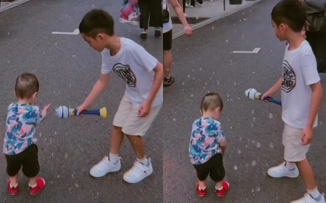 Lần hiếm hoi Tăng Thanh Hà khoe hình ảnh của 2 con trai-1