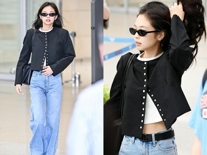 Thái độ của Jennie khi chứng kiến vệ sĩ ra sức cản trở fan lớn tuổi tại sân bay-1