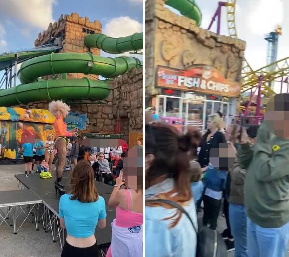 Nghệ sĩ giả gái biểu diễn gợi dục trước mặt trẻ em gây phẫn nộ-1