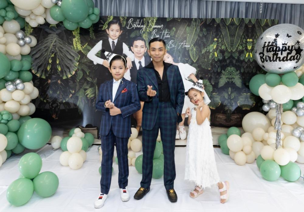 Khánh Thi tổ chức tiệc sinh nhật cho Phan Hiển và hai con-1
