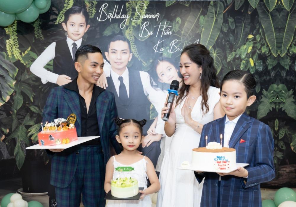 Khánh Thi tổ chức tiệc sinh nhật cho Phan Hiển và hai con-2