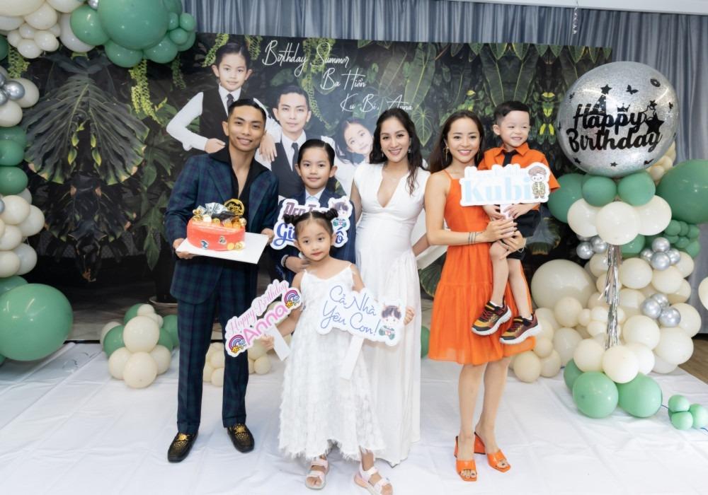 Khánh Thi tổ chức tiệc sinh nhật cho Phan Hiển và hai con-5