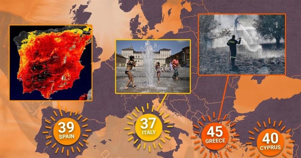 Châu Âu nóng kỷ lục: Rome mất điện do quá tải, nhiều điểm du lịch đóng cửa-1