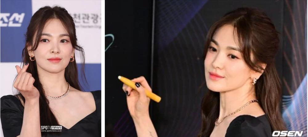 Song Hye Kyo trắng bật tông trên thảm đỏ Rồng Xanh, nổi trội dù qua cam thường-4