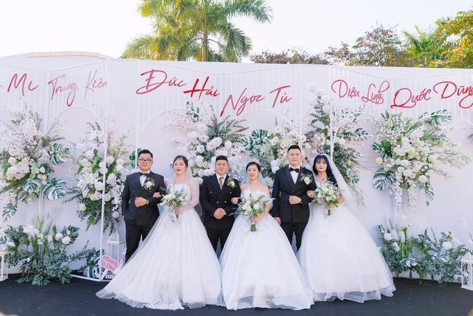 Ba anh chị em Vĩnh Phúc chi tiền tỷ tổ chức đám cưới chung một ngày-1