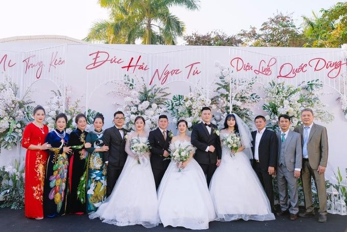 Ba anh chị em Vĩnh Phúc chi tiền tỷ tổ chức đám cưới chung một ngày-6