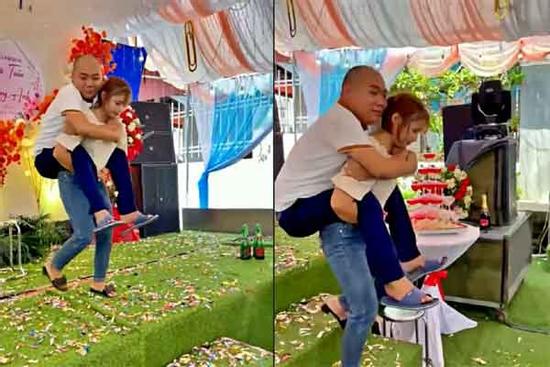 Chuyện tình xúc động: Vợ 43kg suốt 7 năm cõng chồng nặng 70kg ở Vĩnh Phúc