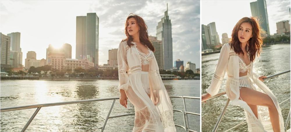 Thời trang đi biển bất ổn của Hoa hậu vừa ly hôn chồng thứ tư-4