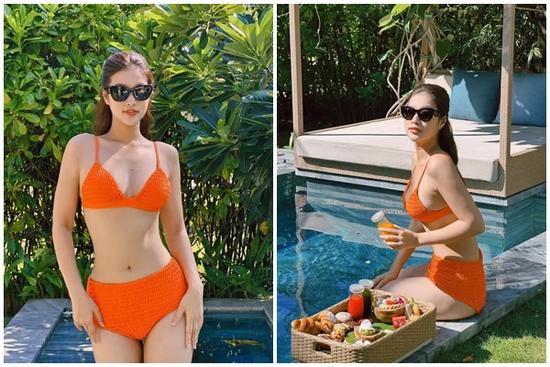 Từng bị chê bai về ngoại hình, Hoa hậu Thiên Ân tự tin diện bikini khoe eo thon
