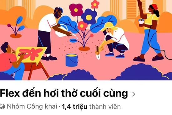 Hội 'Flex đến hơi thở cuối cùng' bất ngờ thông báo tạm dừng hoạt động khi có 1,4 triệu thành viên