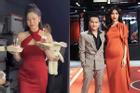 Váy lụa dính người: Bụng siêu mẫu cũng tròn ủng, 'nạn nhân mới' là Trương Quỳnh Anh