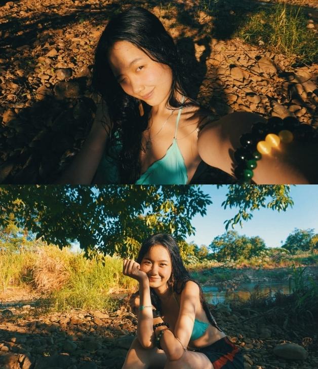 Hoa hậu cao 1m85 gợi ý đồ đi biển ngập màu xanh, triệt để khoe 3 vòng-9