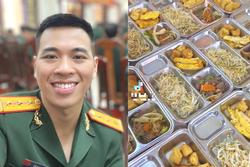 Chiến sĩ Lê Anh Nuôi 'gây sốt' với những bữa cơm quân đội 26.000 đồng