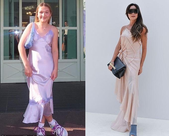 Harper Beckham gây tranh cãi vì mặc váy xẻ sâu không hợp tuổi 12-1