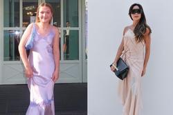 Harper Beckham gây tranh cãi vì mặc váy xẻ sâu không hợp tuổi 12