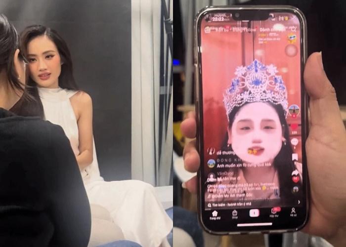 Ý Nhi đăng quang Hoa hậu lịch trình dày đặc, em gái ở nhà đội vương miện livestream bùng nổ mắt xem-1