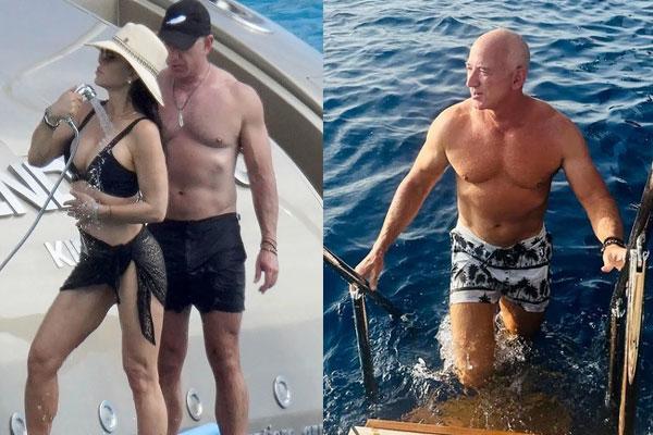 Cử chỉ tình cảm mặn nồng của bạn gái Sanchez với tỷ phú Jeff Bezos-4